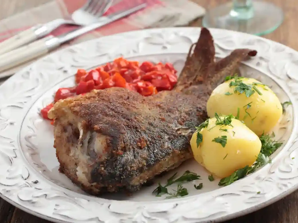 Fränkischer Karpfen gebacken